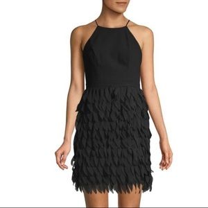 Black Chiffon Sheath Dress